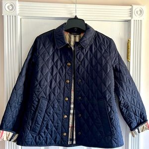 Womens Burberry Quilted Brit Jacket